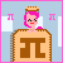 Size: 300x300 | Tagged: animated, artist:zztfox, pi, pi day, pie, pinkie pi, pinkie pie, pixel art, pun, safe, solo, that pony sure does love pies