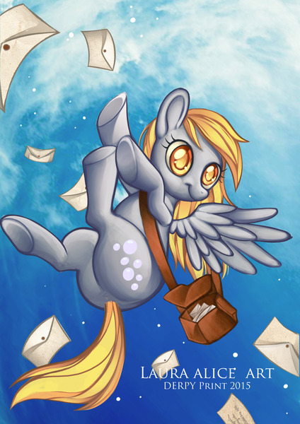 Size: 1280x1811 | Tagged: safe, artist:sprucie, derpibooru import, derpy hooves, pegasus, pony, female, mare, solo