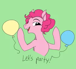 Size: 1280x1155 | Tagged: artist:fred7162, artist:glacierclear, balloon, bubble berry, derpibooru import, looking at you, party, pinkie pie, rule 63, safe, solo
