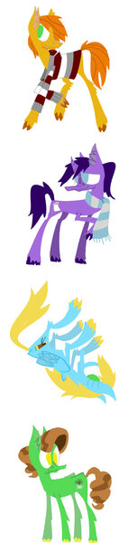 Size: 434x1838 | Tagged: safe, artist:newsketches, derpibooru import, oc, unofficial characters only, earth pony, pegasus, pony, unicorn, ponysona, request, tumblr