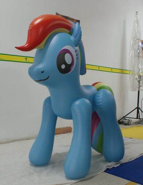 Size: 610x786 | Tagged: bootleg, derpibooru import, hongyi, inflatable, inflatable dashie, inflatable toy, irl, photo, pool toy, rainbow dash, safe, source needed, useless source url