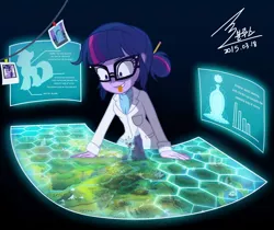 Size: 1000x840 | Tagged: safe, artist:bluse, derpibooru import, sci-twi, twilight sparkle, equestria girls, :p, engrish, eyes on the prize, female, grin, human twilight snapple, magic mirror, map, map of equestria, show accurate, smiling, solo, tongue out, twilight snapple, wide eyes