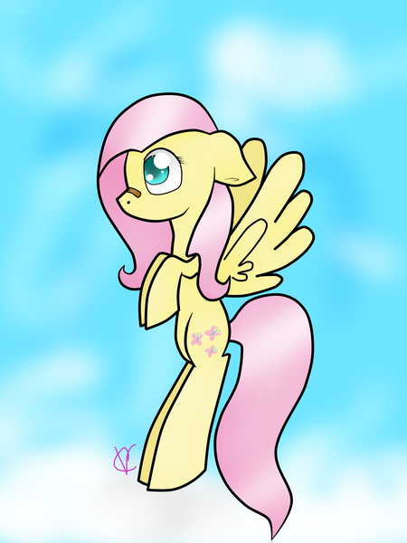 Size: 3000x4000 | Tagged: artist:flutterball, bandaid, derpibooru import, fluttershy, safe, solo