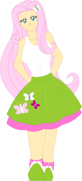 Size: 918x2010 | Tagged: safe, artist:silverlegends, derpibooru import, fluttershy, equestria girls, solo, wip