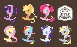 Size: 5128x3168 | Tagged: safe, artist:catseyeart, derpibooru import, applejack, derpy hooves, fluttershy, pinkie pie, rainbow dash, rarity, twilight sparkle, pegasus, pony, bow, braid, braided tail, clothes, cowboy hat, derpy duster, dress, embarrassed, female, fluttermaid, frayed hair, giddy, glasses, hair bow, happy, hat, heart, maid, maidity, maidjack, maidlight sparkle, mane six, mare, pinkie maid, pixiv, ponytail, rainbow maid, tsundere