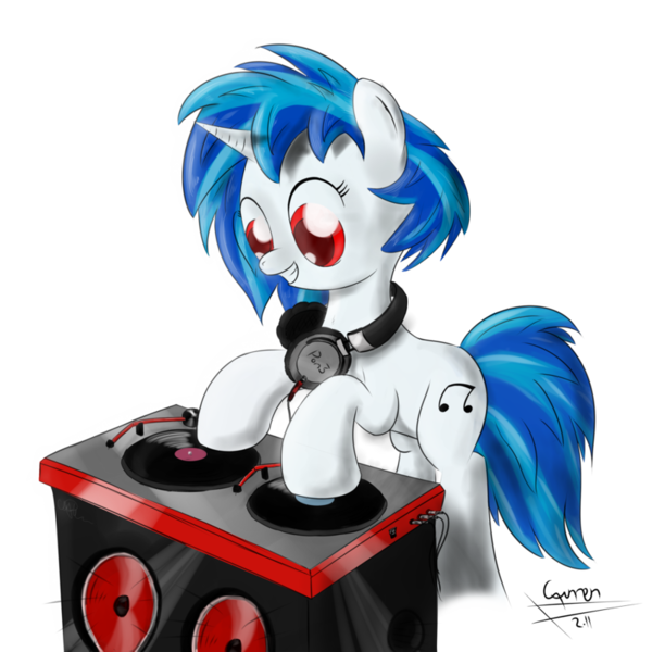 Size: 800x800 | Tagged: safe, artist:caumen, derpibooru import, vinyl scratch, solo