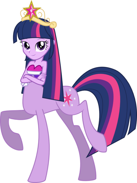 Size: 780x1041 | Tagged: safe, artist:kaylathehedgehog, derpibooru import, twilight sparkle, centaur, taur, equestria girls, big crown thingy, centaur twilight, element of magic, ponytaur, race swap