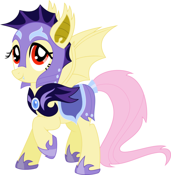 Size: 1049x1073 | Tagged: safe, artist:kaylathehedgehog, derpibooru import, fluttershy, armor, cute, flutterbat, night guard