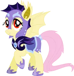 Size: 1049x1073 | Tagged: safe, artist:kaylathehedgehog, derpibooru import, fluttershy, armor, cute, flutterbat, night guard