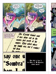 Size: 720x960 | Tagged: safe, derpibooru import, idw, king sombra, princess cadance, twilight sparkle, twilight sparkle (alicorn), alicorn, pony, spoiler:comic, spoiler:comicfiendshipismagic1, female, mare, preview