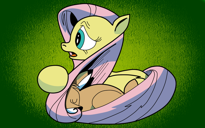 Size: 2000x1250 | Tagged: artist:ced75, bramble, derpibooru import, fluttershy, idw, safe, snuggling, spoiler:comic28