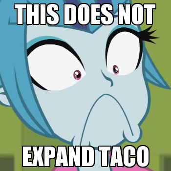 Size: 350x350 | Tagged: safe, derpibooru import, edit, edited screencap, screencap, sonata dusk, equestria girls, rainbow rocks, :c, do not want, expand dong, exploitable meme, faic, image macro, meme, solo, sonataco