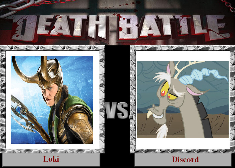 Size: 1007x720 | Tagged: death battle, derpibooru import, discord, exploitable meme, loki, marvel, meme, safe