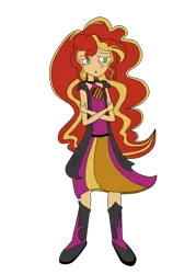 Size: 1000x1400 | Tagged: safe, artist:mabu, derpibooru import, sunset shimmer, equestria girls, gem, gemsona, humanized, mineral, rock, sad, steven universe, tiger's eye