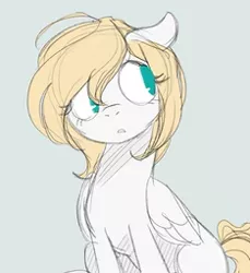Size: 234x255 | Tagged: safe, artist:toodles3702, derpibooru import, edit, oc, oc:kyrie, unofficial characters only, pegasus, pony, /mlp/, /pone/, 8chan, art theft, aryan, aryan pony, blonde, looking back, nazipone, sitting, solo, trace