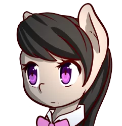 Size: 1280x1326 | Tagged: artist:acharmingpony, bowtie, cute, derpibooru import, octavia melody, portrait, safe, simple background, solo, transparent background