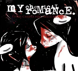 Size: 600x549 | Tagged: album cover, artist needed, blood, derpibooru import, duo, eyes closed, my chemical romance, ponified, ponified album cover, safe, three cheers for sweet revenge