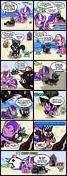 Size: 2000x5250 | Tagged: safe, artist:magerblutooth, derpibooru import, diamond tiara, discord, oc, oc:dazzle, cat, crab, fish, pony, comic:diamond and dazzle, beach, bloated, booties, chubby, comic, fat, fishing, fishing rod, freddi fish, gyorg, kid icarus, luther, ocean, palm tree, pianta, sand, seashell, sega, skeleton, super mario bros., super mario sunshine, super monkey ball, the legend of zelda, the legend of zelda: majora's mask, tree, umbrella, video game, weight gain