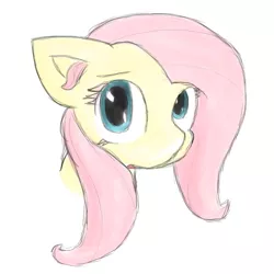 Size: 600x600 | Tagged: safe, artist:candel, derpibooru import, fluttershy, pony, ear fluff, solo