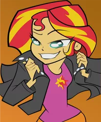 Size: 1600x1931 | Tagged: safe, artist:lunchie, artist:nerevars, derpibooru import, sunset shimmer, equestria girls, fresh to death, solo, vector