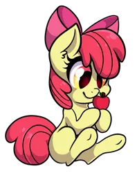 Size: 1188x1500 | Tagged: adorabloom, apple, apple bloom, artist:voraire, cute, derpibooru import, safe, solo