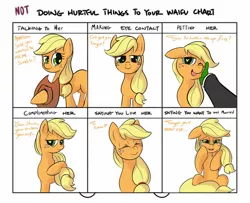 Size: 1600x1300 | Tagged: applejack, crying, cute, derpibooru import, doing loving things, hat, heart eyes, hnnng, jackabetes, meme, oc, oc:anon, petting, safe, tears of joy, wingding eyes