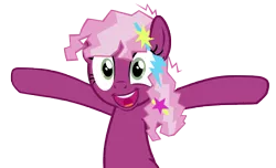 Size: 6000x3643 | Tagged: 80s, 80s cheerilee, a canterlot wedding, artist:midnight-star234, cheerilee, derpibooru import, doomie, excited, happy, open mouth, safe, simple background, solo, transparent background, vector