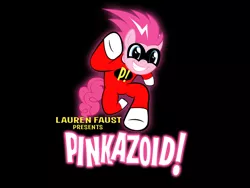 Size: 1024x768 | Tagged: artist:dan232323, derpibooru import, freakazoid, parody, pinkazoid, pinkie pie, safe, title card