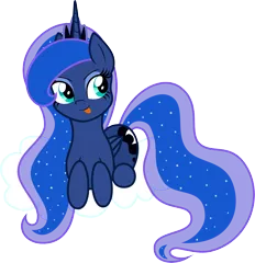 Size: 9650x10000 | Tagged: safe, artist:kruszyna25, artist:kysss90, derpibooru import, princess luna, absurd resolution, cloud, prone, simple background, solo, tongue out, transparent background, vector