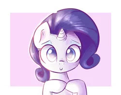 Size: 1064x840 | Tagged: safe, artist:artguydis, derpibooru import, rarity, pony, unicorn, bust, cute, female, hooves together, mare, portrait, raribetes, solo