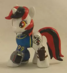 Size: 1113x1209 | Tagged: 3d print, artist:gryphyn-bloodheart, blind bag, custom, derpibooru import, fallout equestria, fallout equestria: project horizons, irl, oc, oc:blackjack, photo, safe, toy, unofficial characters only