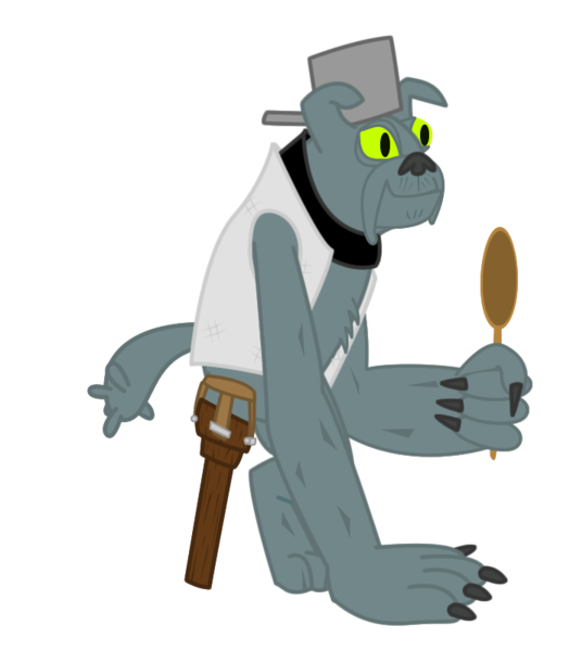 Size: 700x800 | Tagged: amputee, artist:salted pingas, derpibooru import, diamond dog, ladle, male, oc, oc:scraps the mutt, peg leg, pot, prosthetic leg, prosthetic limb, prosthetics, safe, simple background, solo, transparent background, unofficial characters only, vector