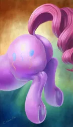 Size: 609x1050 | Tagged: safe, artist:caboni32, derpibooru import, part of a set, pinkie pie, pony, balloonbutt, butt, butt only, dock, plot, solo, the ass was fat, underhoof