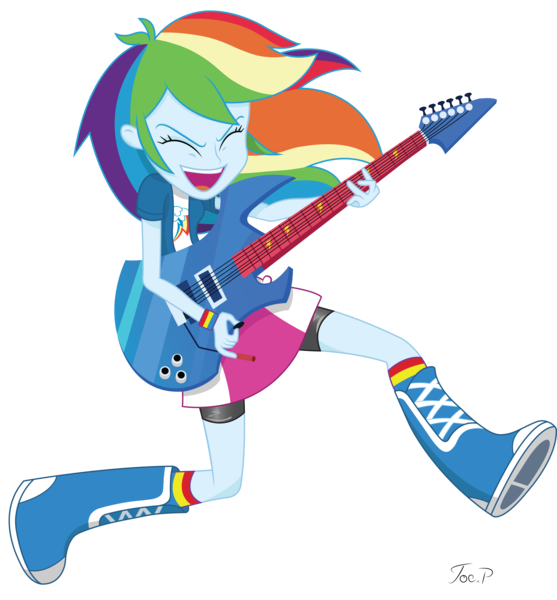 Size: 5474x5900 | Tagged: safe, artist:joemasterpencil, derpibooru import, rainbow dash, equestria girls, rainbow rocks, absurd resolution, boots, clothes, compression shorts, electric guitar, guitar, show accurate, simple background, skirt, solo, transparent background, vector