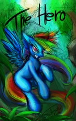 Size: 1207x1920 | Tagged: artist:foldeath, black gryph0n, derpibooru import, fighting back, paintstorm, rainbow dash, safe, sketch, solo, song reference