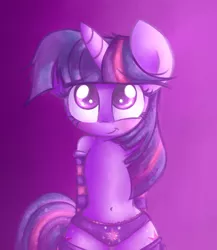 Size: 2600x3000 | Tagged: safe, artist:heavymetalbronyyeah, derpibooru import, twilight sparkle, pony, semi-anthro, unicorn, belly button, blushing, both cutie marks, clothes, cute, cutie mark underwear, female, frilly underwear, panties, purple underwear, smiling, socks, solo, twiabetes, underwear