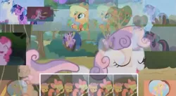 Size: 853x469 | Tagged: apple bloom, cutie mark crusaders, derpibooru import, fluttershy, music video, pmv, safe, scootaloo, sweetie belle, youtube link, ytpmv