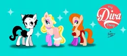 Size: 787x349 | Tagged: artist:favius, betty boop, derpibooru import, jessica rabbit, miss piggy, ponified, safe, the muppets, who framed roger rabbit