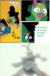 Size: 676x1024 | Tagged: artist:jay fosgitt, cheerilee, derpibooru import, exploitable meme, medabots, medaforce, meme, metabee, safe, spoiler:comic, surprise entrance meme