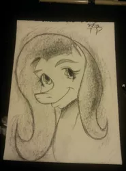 Size: 1980x2670 | Tagged: artist:thethunderpony, derpibooru import, fluttershy, safe, smiling, traditional art