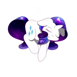 Size: 800x800 | Tagged: artist:mister-true, askfillyrarity, cute, derpibooru import, eyes closed, filly, floppy ears, heart, :o, rarity, safe, sleeping, solo