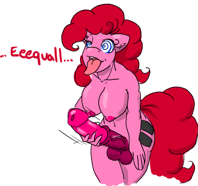 Size: 796x749 | Tagged: ahegao, anthro, artist:oldmangunda, brainwashing, breasts, busty pinkie pie, derpibooru import, equal cutie mark, equalized, explicit, futa, futa pinkie pie, intersex, masturbation, mind control, nudity, penis, pinkie pie, solo, solo futa, the cutie map