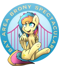 Size: 1280x1421 | Tagged: artist:taps, babscon, babscon mascots, derpibooru import, oc, oc:golden gates, safe, solo, unofficial characters only