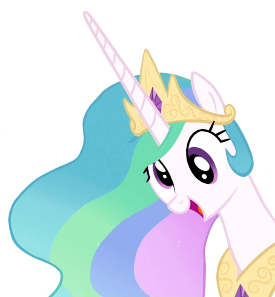 Size: 668x720 | Tagged: safe, artist:frontsevens, derpibooru import, edit, derpy hooves, princess celestia, pegasus, pony, derp, derplestia, face swap, female, mare, open mouth, simple background, smiling, solo, transparent background, vector, wat