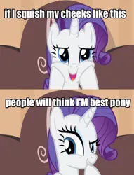 Size: 450x588 | Tagged: best pony, derpibooru import, image macro, meme, rarity, safe, screencap