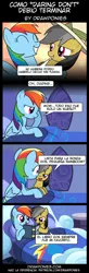 Size: 850x2599 | Tagged: artist:drawponies, book, comic, daringdash, daring do, derpibooru import, female, lesbian, rainbow dash, safe, shipping, spanish, translation, translator:the-luna-fan