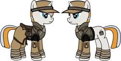 Size: 2014x1024 | Tagged: safe, artist:yarisk, derpibooru import, oc, oc:holly grail, unofficial characters only, pony, unicorn, fallout equestria, clothes, ncr, new canterlot republic, uniform