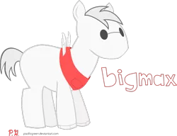 Size: 835x642 | Tagged: safe, artist:pacificgreen, derpibooru import, big macintosh, earth pony, pony, robot, baymax, big hero 6, crossover, disney, male, simple background, solo, stallion, transparent background, vector