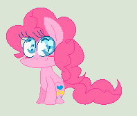 Size: 198x167 | Tagged: artist:kristinmuffin, derpibooru import, pinkie pie, pixel art, safe, solo