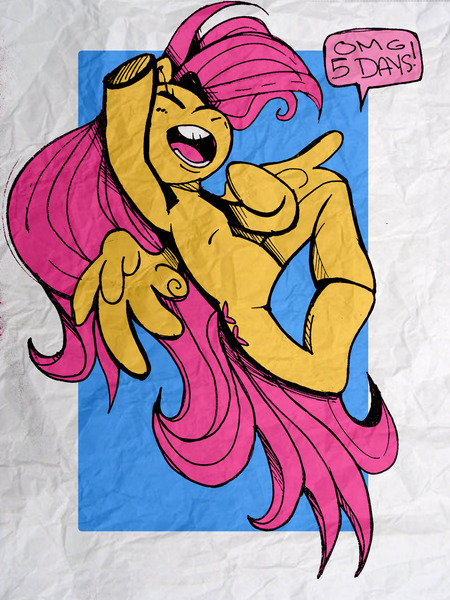 Size: 1280x1707 | Tagged: artist:royalshark, countdown, countdown to season 5, derpibooru import, fluttershy, safe, solo